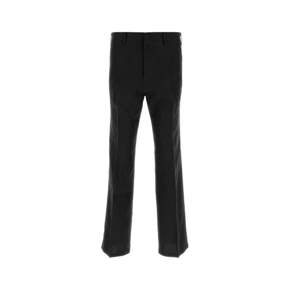 Prada Men Black Linen Pant